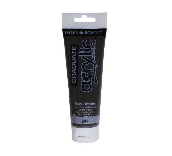 Culoare acrilica, Daler Rowney, 247 - Raw Umber 120 ml
