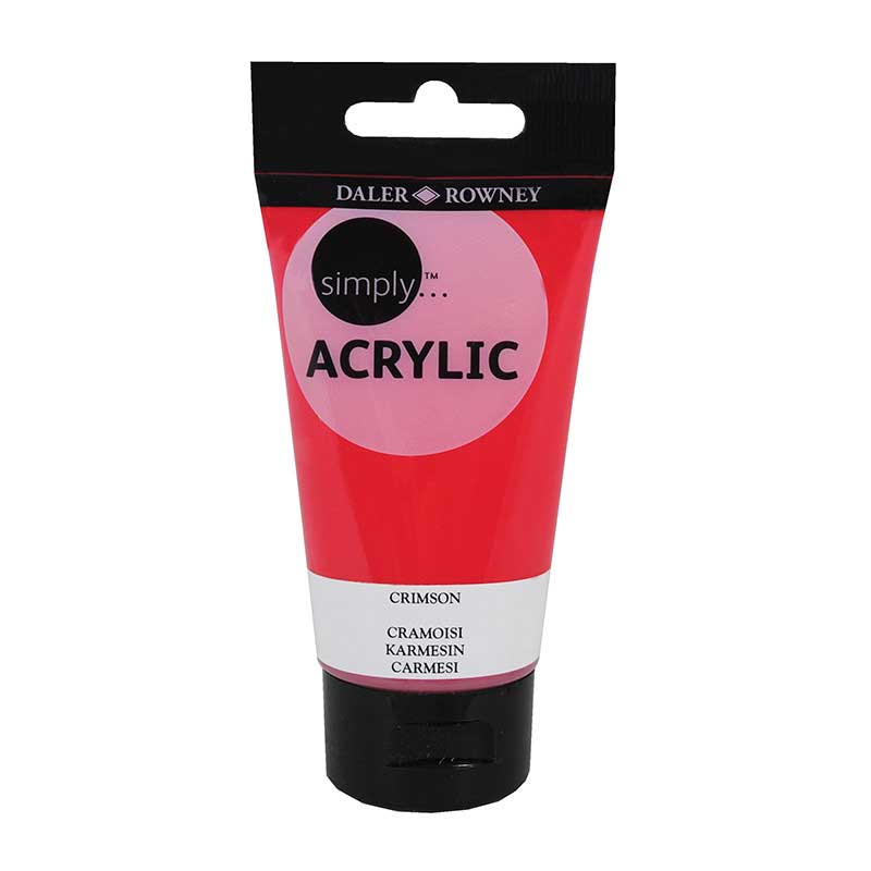 Culoare acrilica Simply, 513 - Crimson, 75 ml