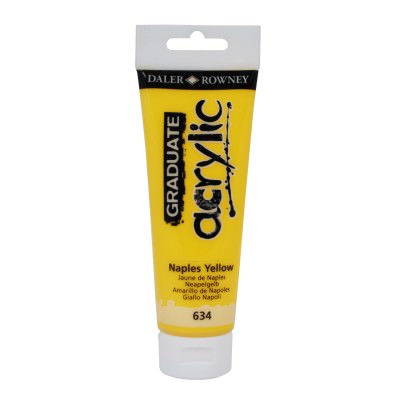 Culoare acrilica, Daler Rowney, 634 - Naples Yellow 120ml