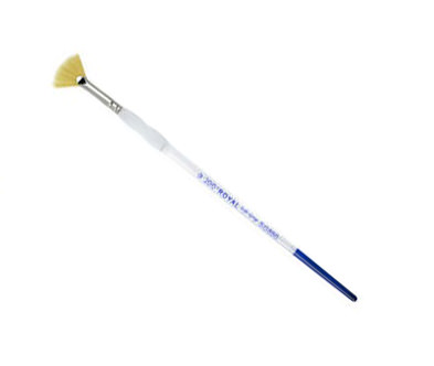 Pensule Soft Grip, Royal Brush,  Gold taklon fan