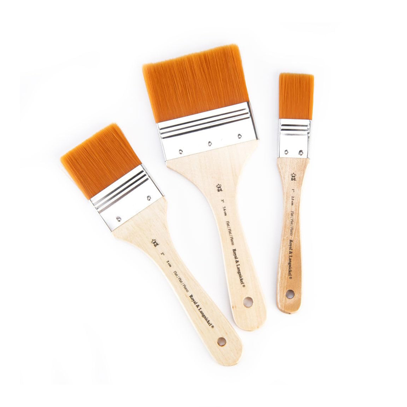 Set 3 pensule late fir sintetic Gold Taklon