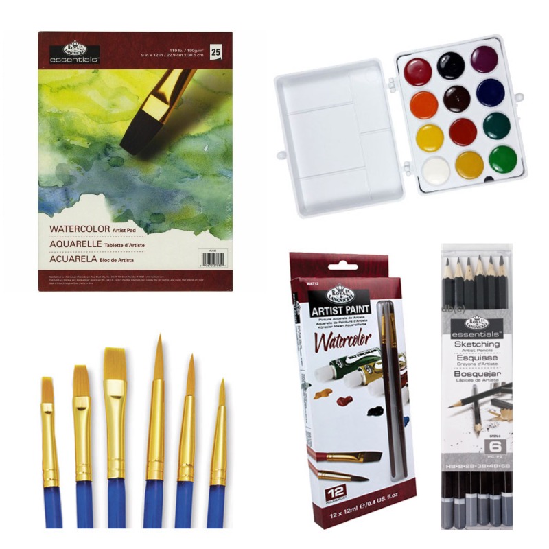 Set pentru pictura in acuarela, incepatori