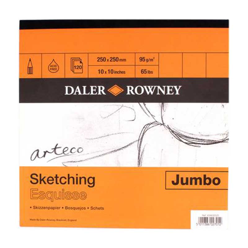 Bloc Arteco 95g, 25x25cm Jumbo, 120 coli