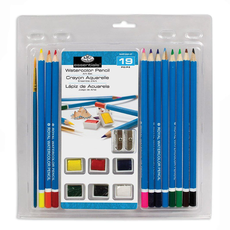 Set creioane acuarelabile 19 piese