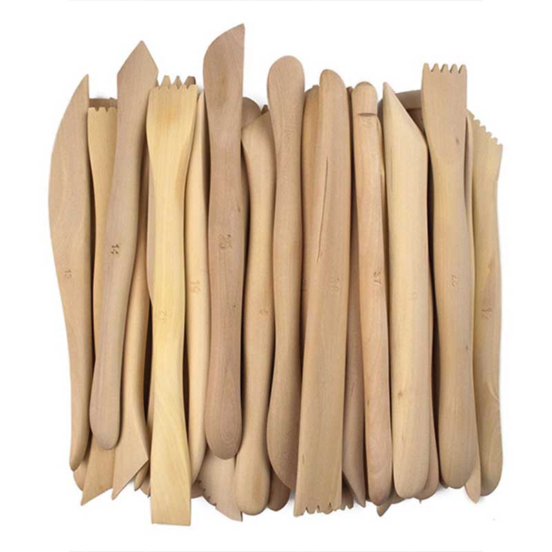 Ebosoare din lemn pentru modelaj dimensiune mica 15 cm