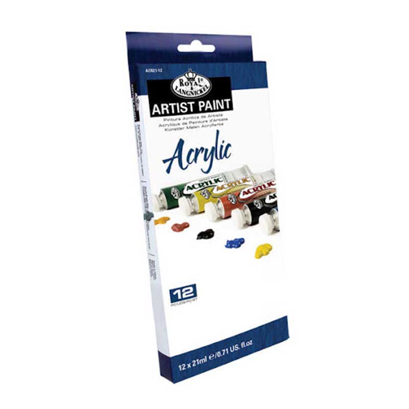 Set culori acrilice 12x21ml Royal & Langnickel