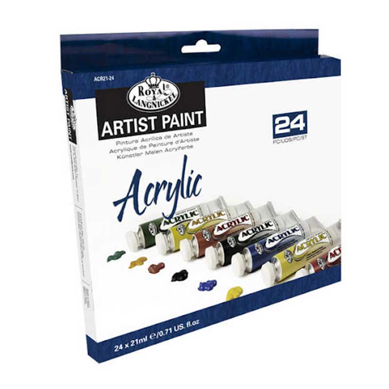 Set culori acrilice 24x21ml Royal & Langnickel