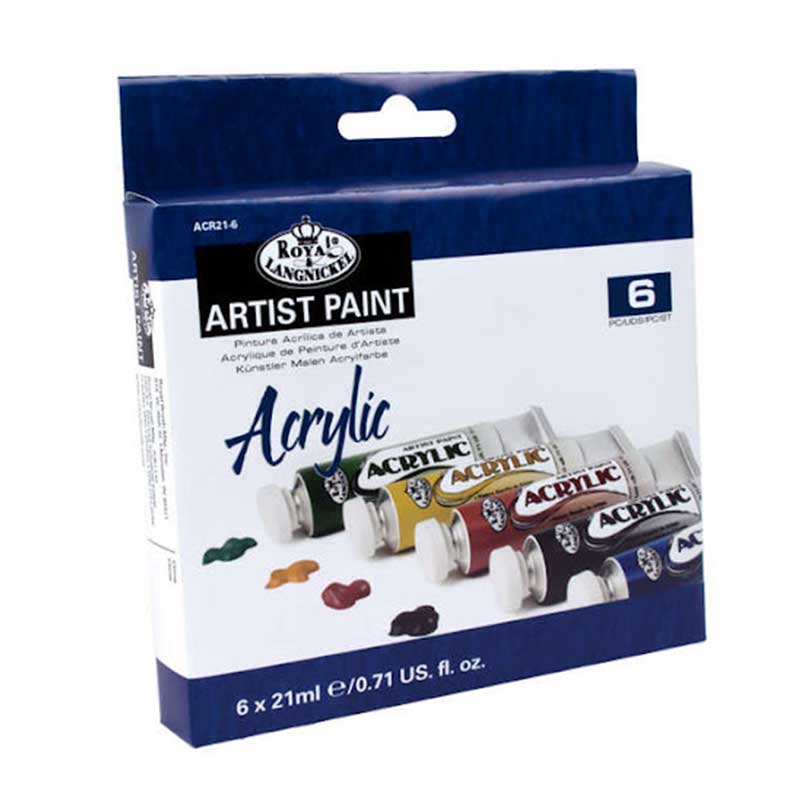 Set culori acrilice 6x21ml Royal & Langnickel