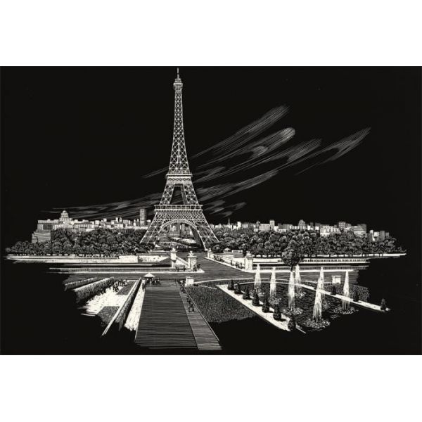 Set gravura, Royal Langnickel - Famous Places, 03 - Eiffel Tower
