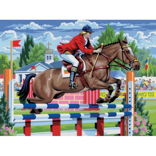 Set pictura pe numere, Royal Langnickel, 18 - Show Jumping