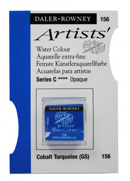 Acuarele Artists' Watercolour Half Pan, 156 - Cobalt Turquoise GS
