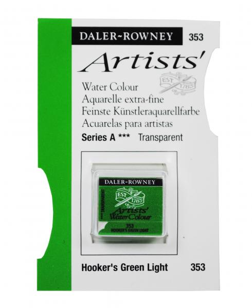 Acuarele Artists' Watercolour Half Pan, 353 - Hooker's Green Light