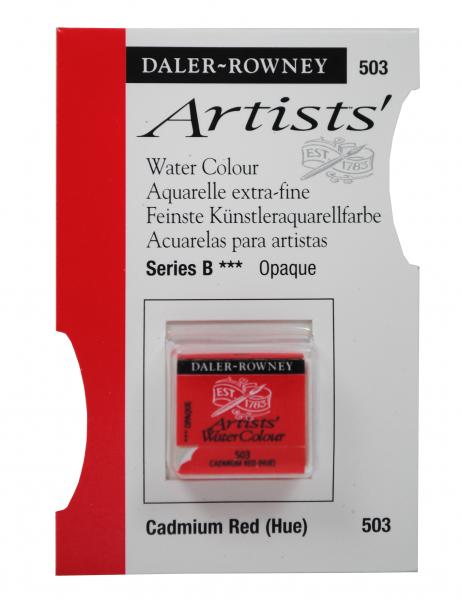 Acuarele Artists' Watercolour Half Pan, 503 - Cadmium Red (Hue)