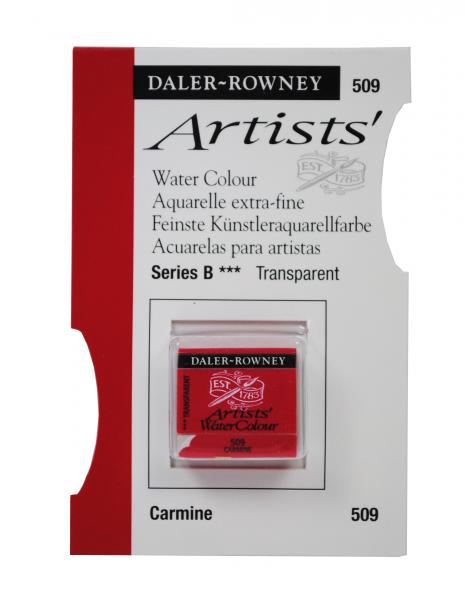 Acuarele Artists' Watercolour Half Pan, 509 - Pan Carmine