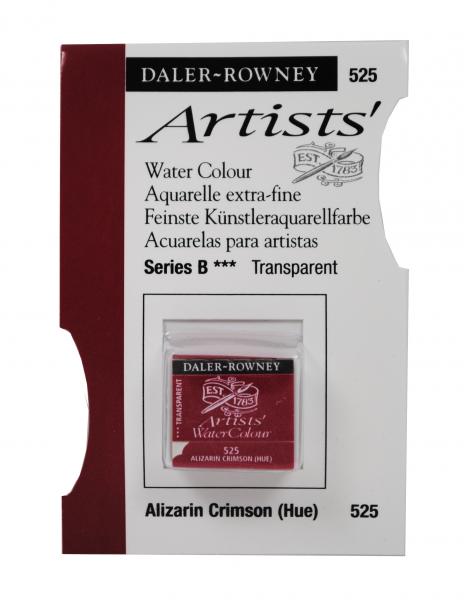 Acuarele Artists' Watercolour Half Pan, 525 - Alizarin Crimson (Hue)