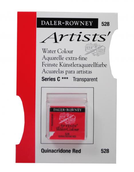 Acuarele Artists' Watercolour Half Pan, 528 - Quinacridone Red