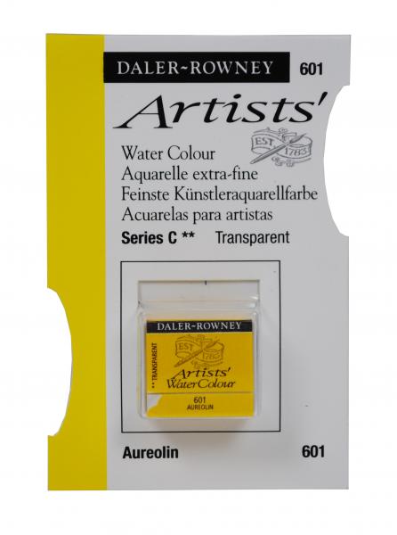 Acuarele Artists' Watercolour Half Pan, 601 - Aureolin