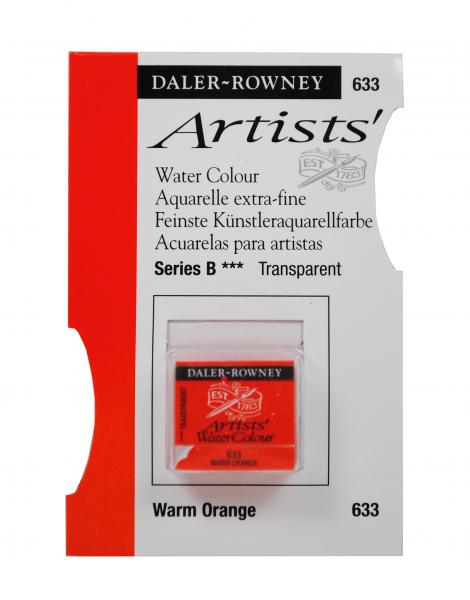 Acuarele Artists' Watercolour Half Pan, 633 - Warm Orange