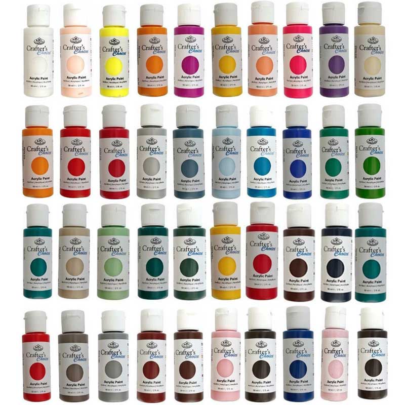 Set-40-de-culori-acrilice-Royal-Crafter’s-Choice