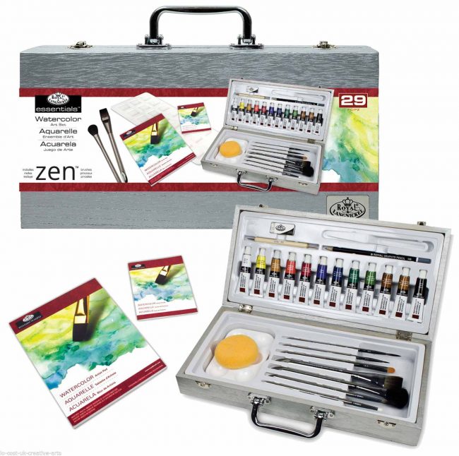 Trusa culori acuarela Zen Royal & Langnickel 29 piese