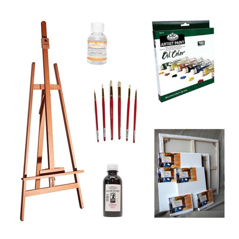 Set pentru pictura in ulei, incepatori
