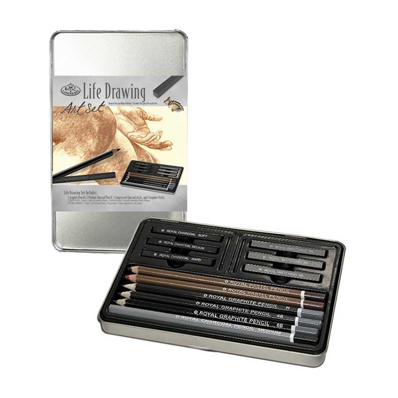 Set creioane pastel cutie metalica Royal Langnickel