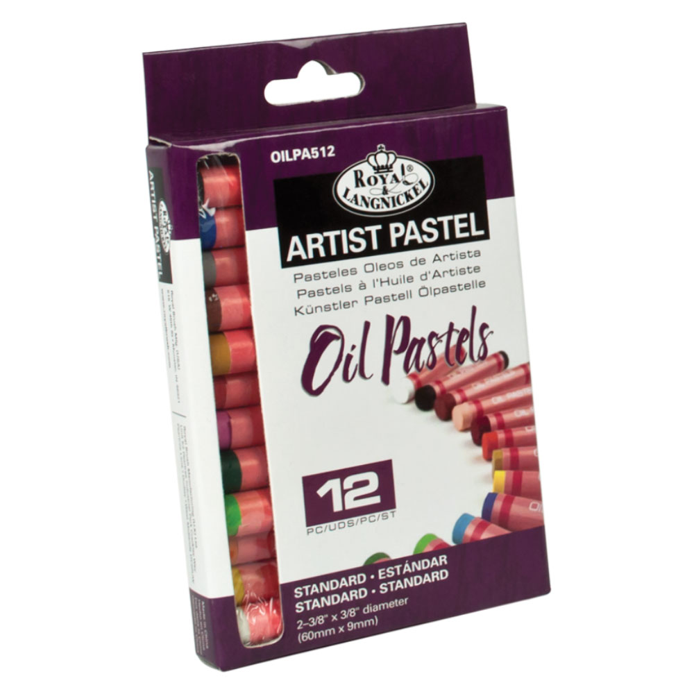 Set 12 pasteluri uleioase standard profesionale Artist Royal & Langnickel