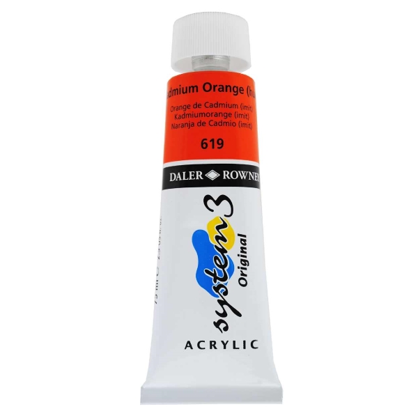 Culori acrilice 619 - Cadmium Orange 75ml
