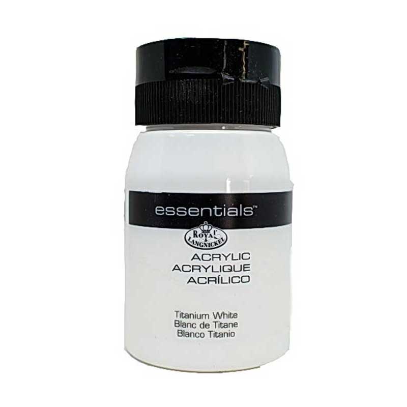 Culori acrilice Royal & Langnickel - Titanium White 500 ml