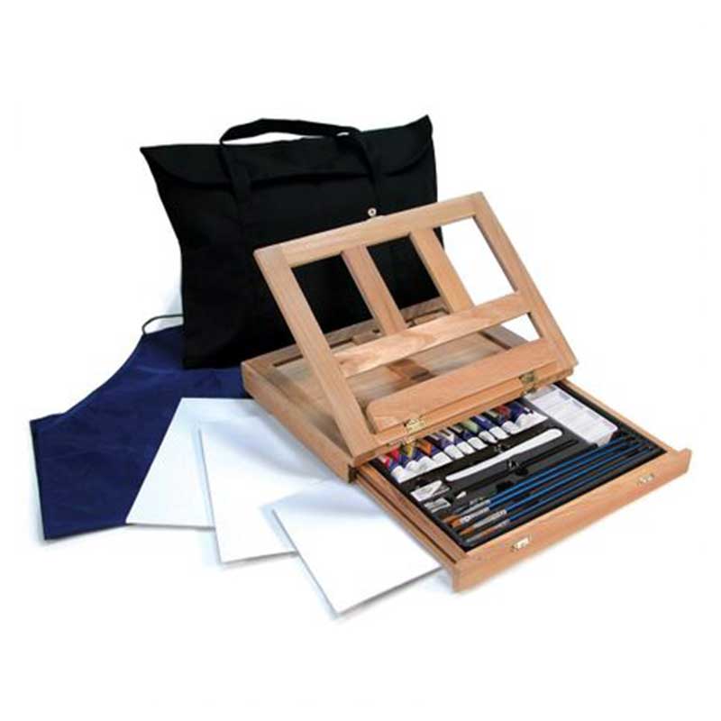 Set-pictura-culori-acrilice-cu-sevalet-Essentials-27-de-piese bis Set-pictura-culori-acrilice-cu-sevalet-Essentials-27-de-piese bis