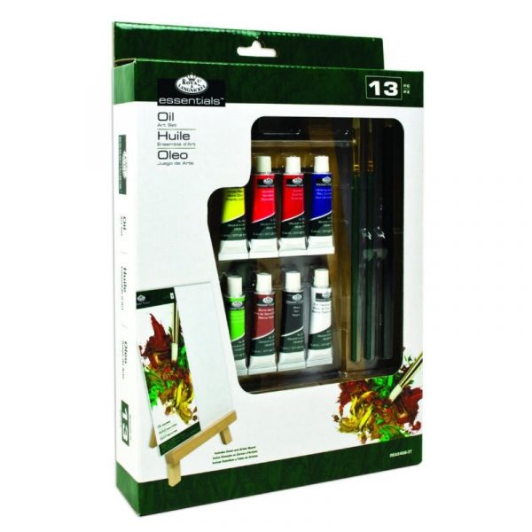 REA5406 trusa-pictura-ulei-13-piese-si-sevalet Royal Langnickel