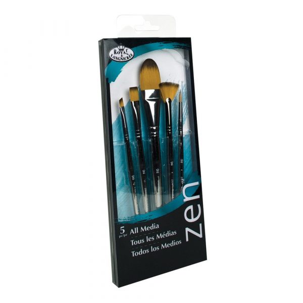 Set 5 pensule fir sintetic seria Zen™ RZEN-SET732 Royal Langnickel