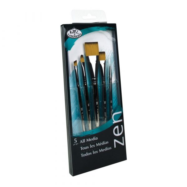 Set 5 pensule fir sintetic seria Zen™ RZEN-SET734 Royal Langnickel