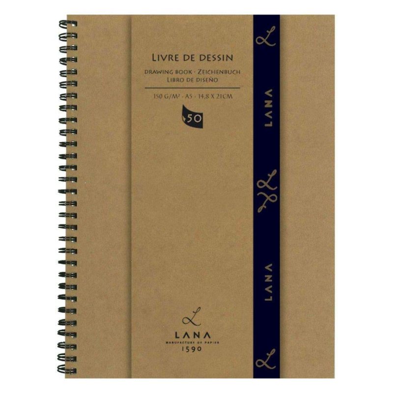 Bloc schite cu spira “Livre de Dessin” LANA 50 coli 150g