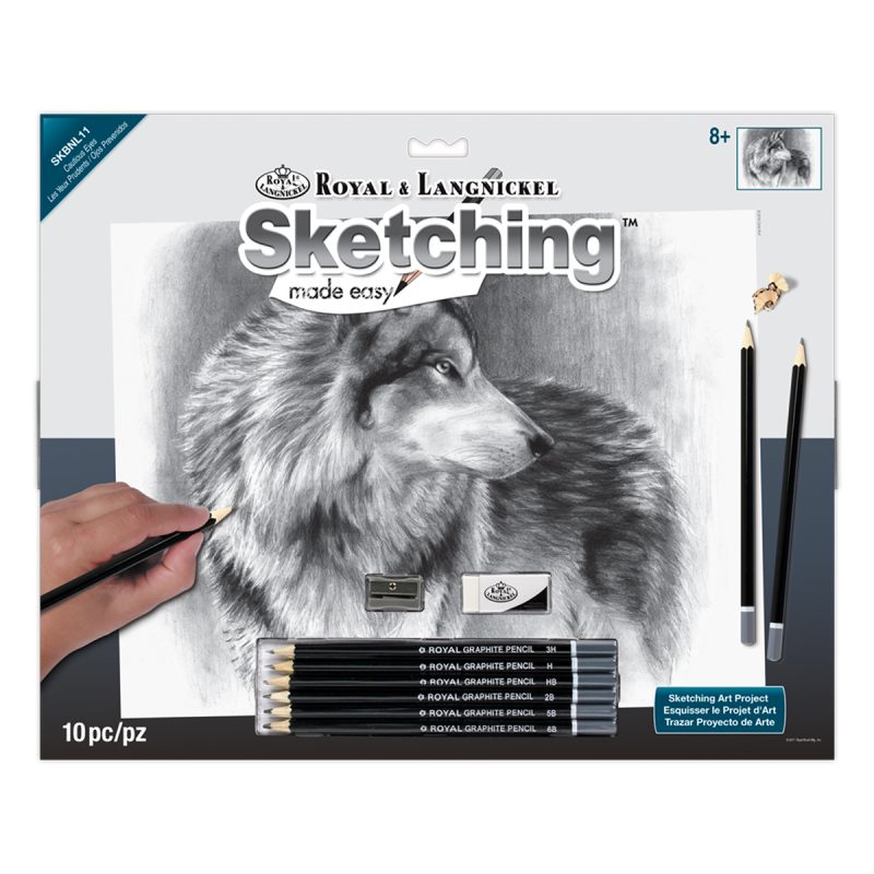 Set de schite pe numere Royal and Langnickel Sketching Set- SKBNL11 - Ochi precauti