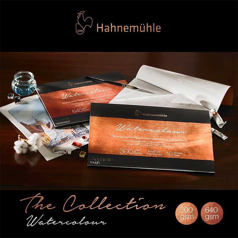 The Collection Watercolour 300g - bloc acuarela 100% bumbac Hot Pressed