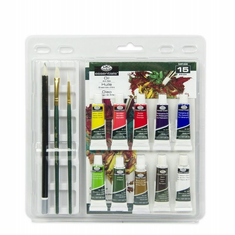 Set culori ulei si accesorii Royal & Langnickel 15 piese