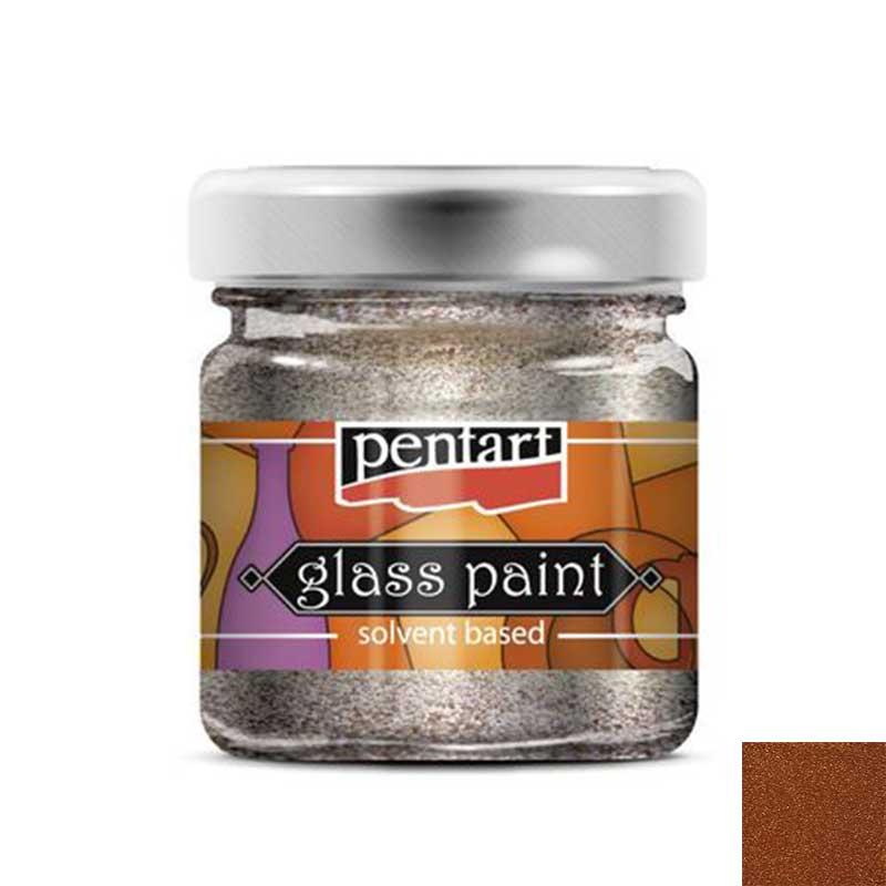 Culori metalizate pentru sticla Pentart 30ml - Bronz