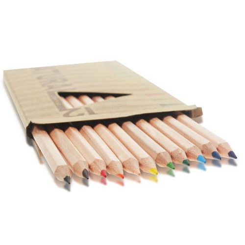 Set 12 creioane colorate Natura Set 12 creioane colorate Natura