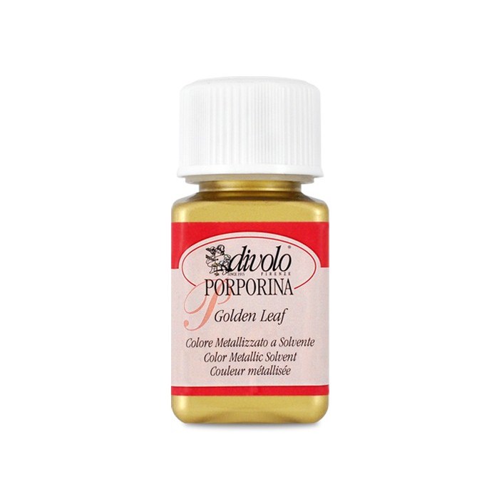 Foita metalica Porporina Divolo 50 ml - Oro Ricco-Pallido Foita metalica Porporina Divolo 50 ml - Oro Ricco-Pallido