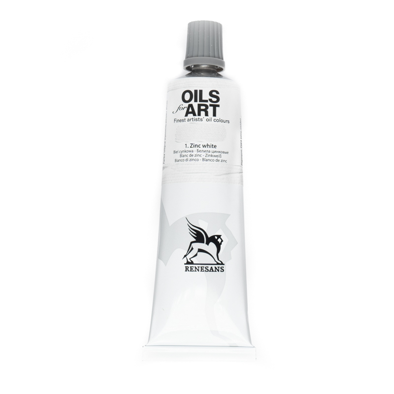 Culori ulei, Renesans OILS for ART, 60ml, 1 Zinc white