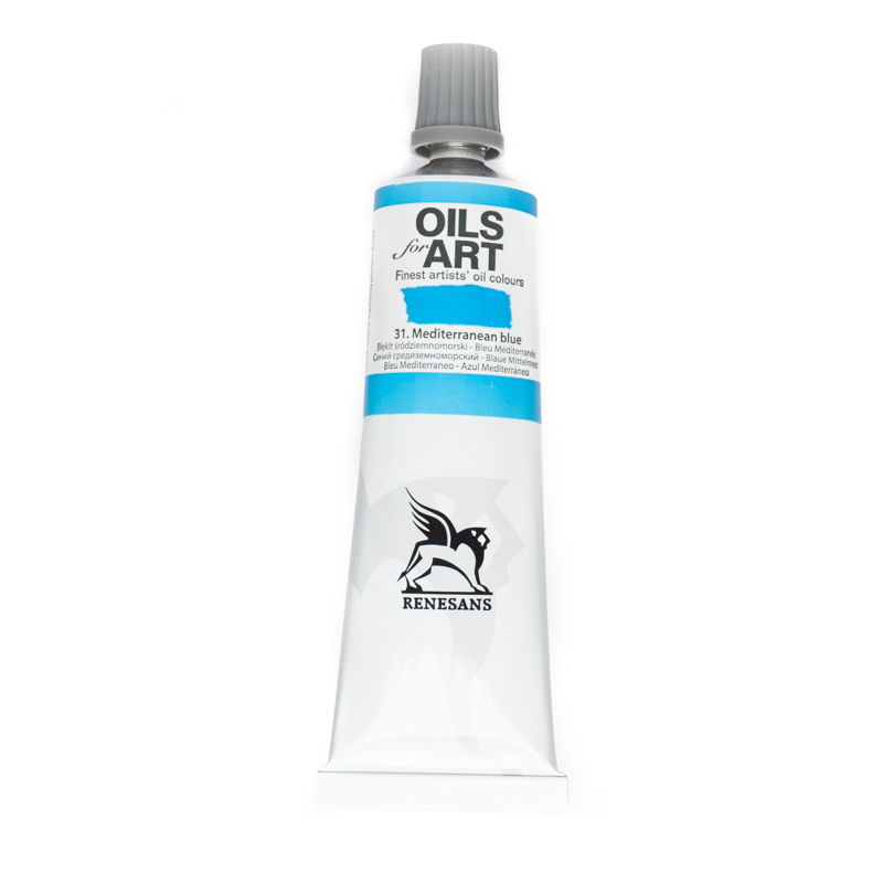 Culori ulei, Renesans OILS for ART, 60ml, 31 Mediteranean Blue
