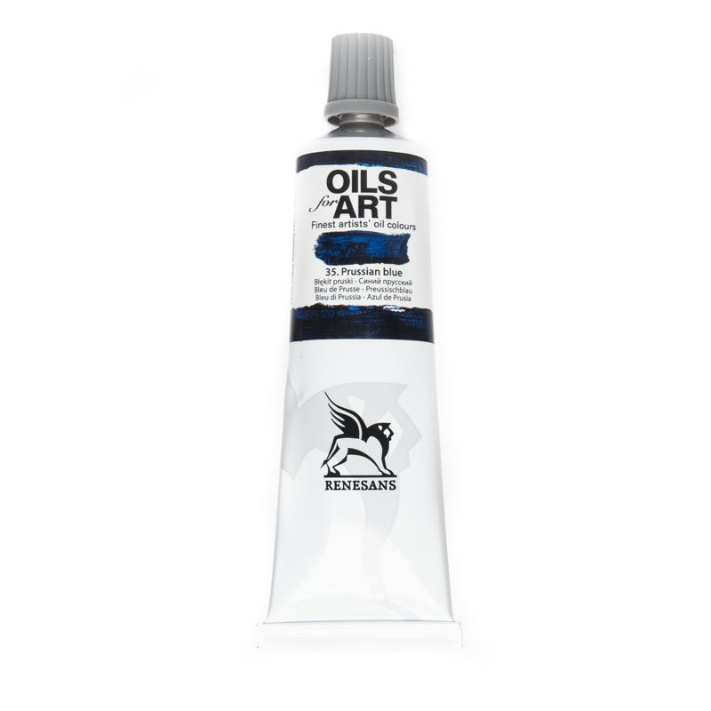 Culori ulei, Renesans OILS for ART, 60ml, 35 Prussian Blue