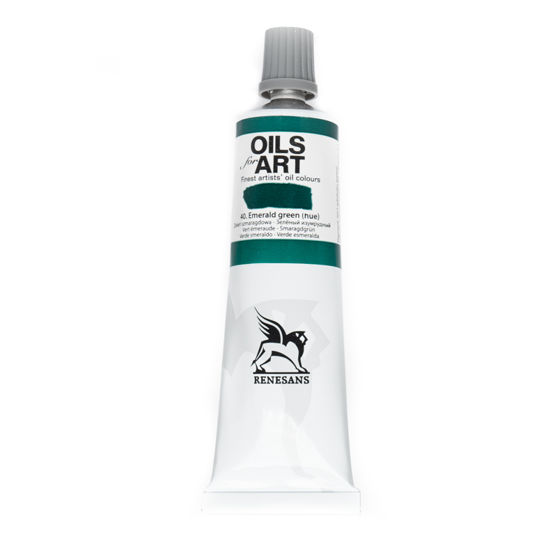 Culori ulei, Renesans OILS for ART, 60ml, 40 Emerald Green