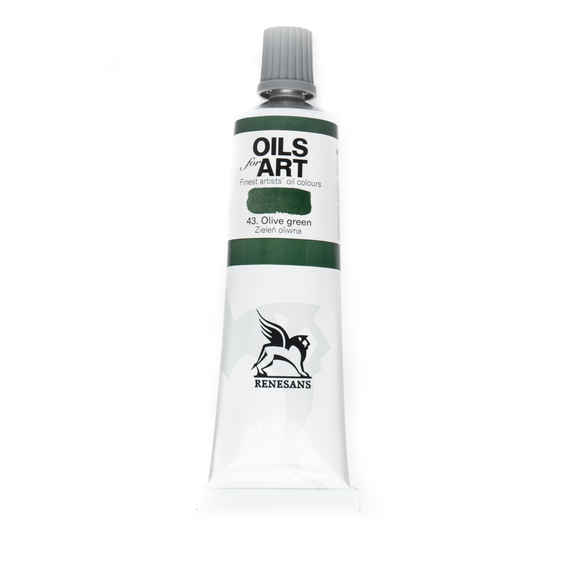Culori ulei, Renesans OILS for ART, 60ml, 43 Olive Green