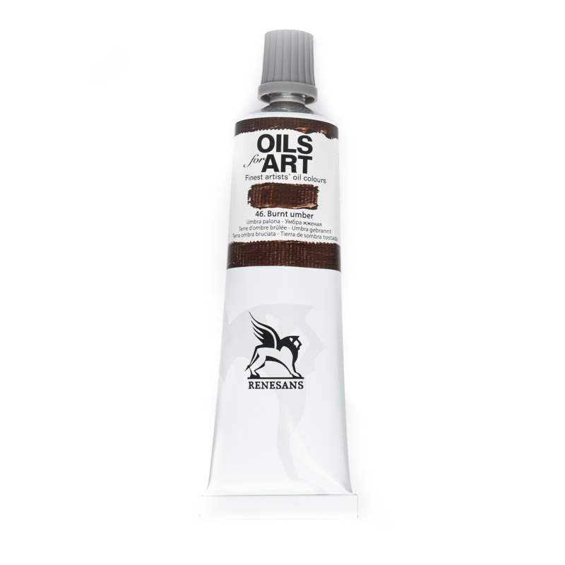 Culori ulei, Renesans OILS for ART, 60ml, 46 Burnt Umber