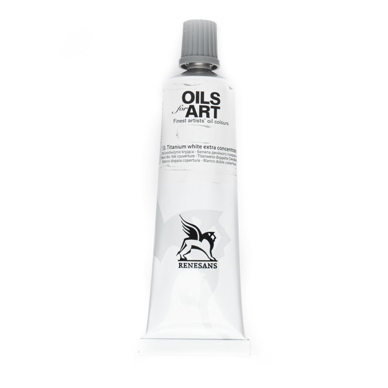 Culori ulei, Renesans OILS for ART, 60ml, 53 Titanium Extraconcentrate