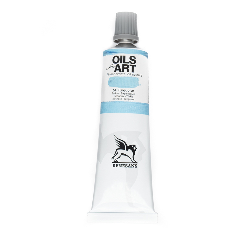 Culori ulei, Renesans OILS for ART, 60ml, 64 Turquoise