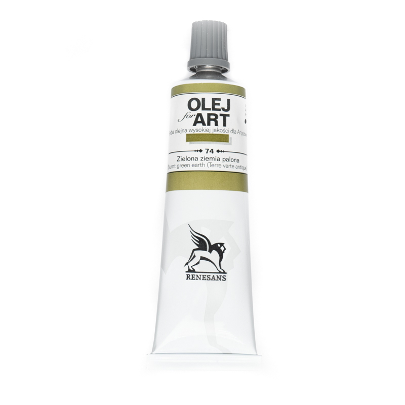 Culori ulei, Renesans OILS for ART, 60ml, 74 Burnt Green Earth