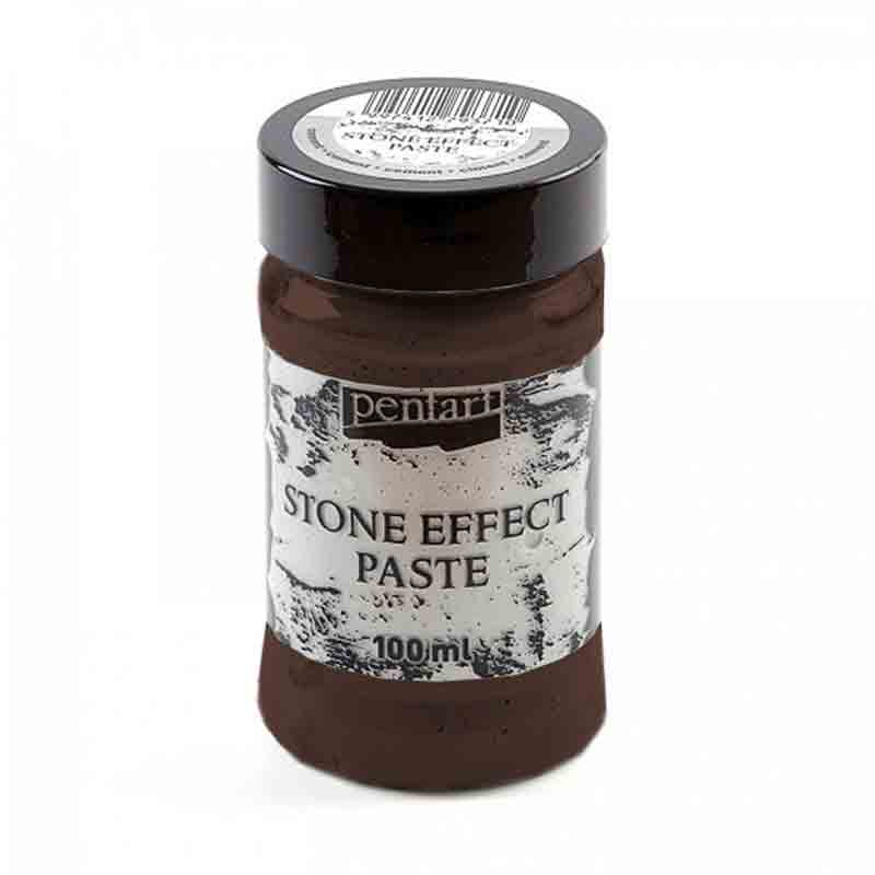 Pasta-cu-efect-de-piatra,-Pentart-100ml,-Granit-brun